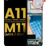 Samsung Galaxy A11 İle Uyumlu (A115U A115A 2020) M11 (M115 2020) (ABD Sürümü) Orijinal (Tüm Renkler) Çerçeveli ekran LCD Ekranı