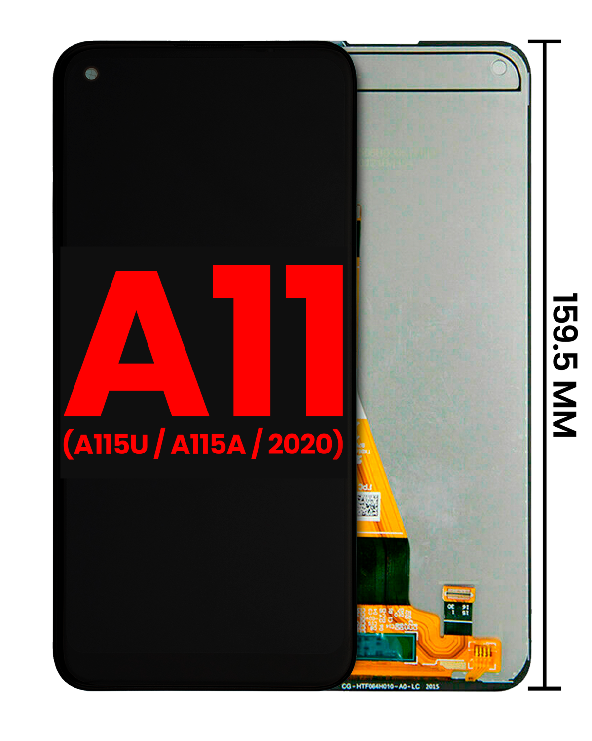 Samsung Galaxy A11 İle Uyumlu Çerçevesiz ekran LCD Ekranı (A115U A115A 2020) (ABD Sürümü) (Tüm Renkler)