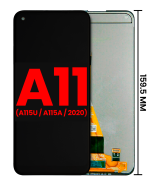 Samsung Galaxy A11 İle Uyumlu Çerçevesiz ekran LCD Ekranı (A115U A115A 2020) (ABD Sürümü) (Tüm Renkler)