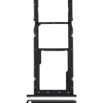 Samsung Galaxy A11 İle Uyumlu Çift Sim Kart Tepsisi (A115 2020) (Siyah)