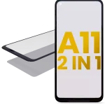 Samsung Galaxy A11 İle Uyumlu İçin OCA (ABD Sürümü) (A115 2020)  Uyumlu 2'si 1 Arada Ön Cam