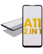 Samsung Galaxy A11 İle Uyumlu İçin OCA (ABD Sürümü) (A115 2020)  Uyumlu 2'si 1 Arada Ön Cam