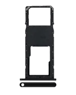 Samsung Galaxy A11 İle Uyumlu Tek Sim Kart Tepsisi (A115 2020) (Siyah)
