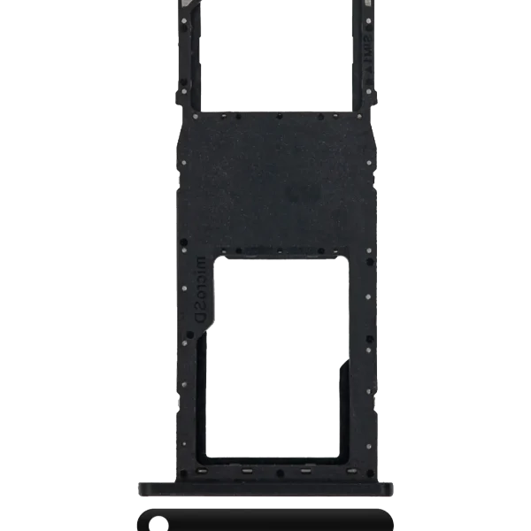 Samsung Galaxy A11 İle Uyumlu Tek Sim Kart Tepsisi (A115 2020) (Siyah)