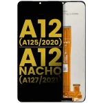 Samsung Galaxy A12 İle Uyumlu Çerçevesiz ekran LCD Ekranı (A125 2020) A12 Nacho (A127 2021)  (Tüm Renkler)