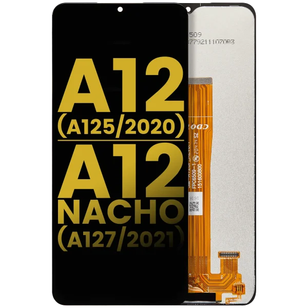 Samsung Galaxy A12 İle Uyumlu Çerçevesiz ekran LCD Ekranı (A125 2020) A12 Nacho (A127 2021)  (Tüm Renkler)