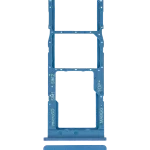 Samsung Galaxy A12 İle Uyumlu Çift Sim Kart Tepsisi (A125 2020) (Mavi)