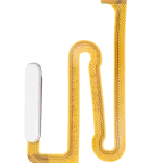 Samsung Galaxy A12 İle Uyumlu İçin Flex (A125 2020) (Beyaz)  Kablolu Parmak İzi Okuyucu Uyumlu