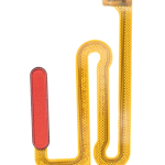 Samsung Galaxy A12 İle Uyumlu İçin Flex (A125 2020) (Kırmızı)  Kablolu Parmak İzi Okuyucu Uyumlu