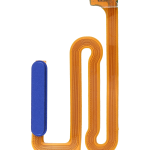 Samsung Galaxy A12 İle Uyumlu İçin Flex (A125 2020) (Mavi)  Kablolu Parmak İzi Okuyucu Uyumlu