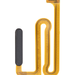 Samsung Galaxy A12 İle Uyumlu İçin Flex (A125 2020) (Siyah)  Kablolu Parmak İzi Okuyucu Uyumlu