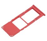 Samsung Galaxy A12 İle Uyumlu Tek Sim Kart Tepsisi (A125 2020) (Kırmızı) - Görsel 4