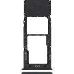 Samsung Galaxy A12 İle Uyumlu Tek Sim Kart Tepsisi (A125 2020) (Siyah)