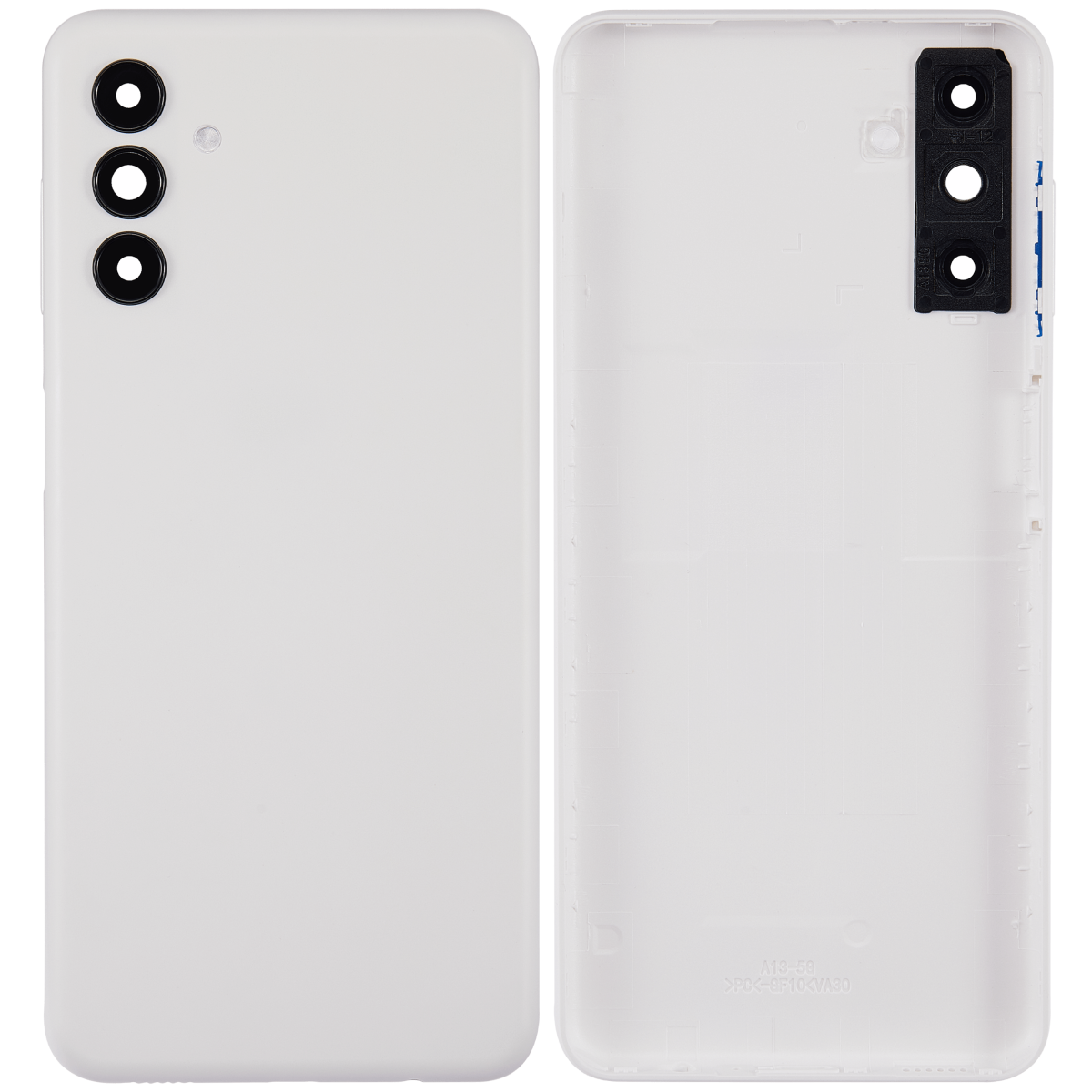 Samsung Galaxy A13 5G İle Uyumlu Arka kapak Cam (A136 2021) (Aftermarket Plus) (Beyaz) - Görsel 2