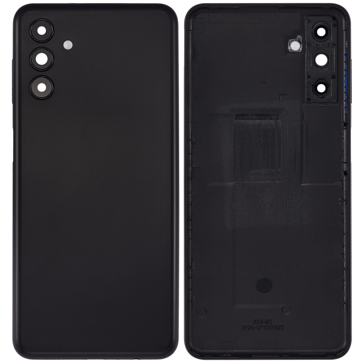 Samsung Galaxy A13 5G İle Uyumlu Arka kapak Cam (A136 2021) (Aftermarket Plus) (Siyah) - Görsel 2
