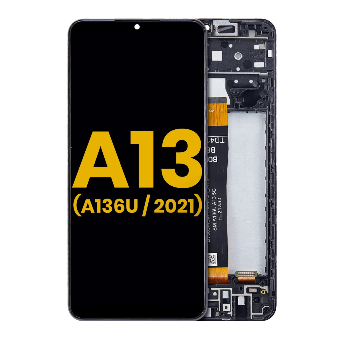 Samsung Galaxy A13 5G İle Uyumlu İçin Çerçeveli ekran (A136U 2021) Orijinal (Tüm Renkler)  LCD Ekranı Uyumlu - Görsel 3