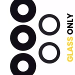 Samsung Galaxy A13 İle Uyumlu Arka Kamera Lensi (Sadece Cam) Yapışkanlı (A135 2022) (5 Parça Set)