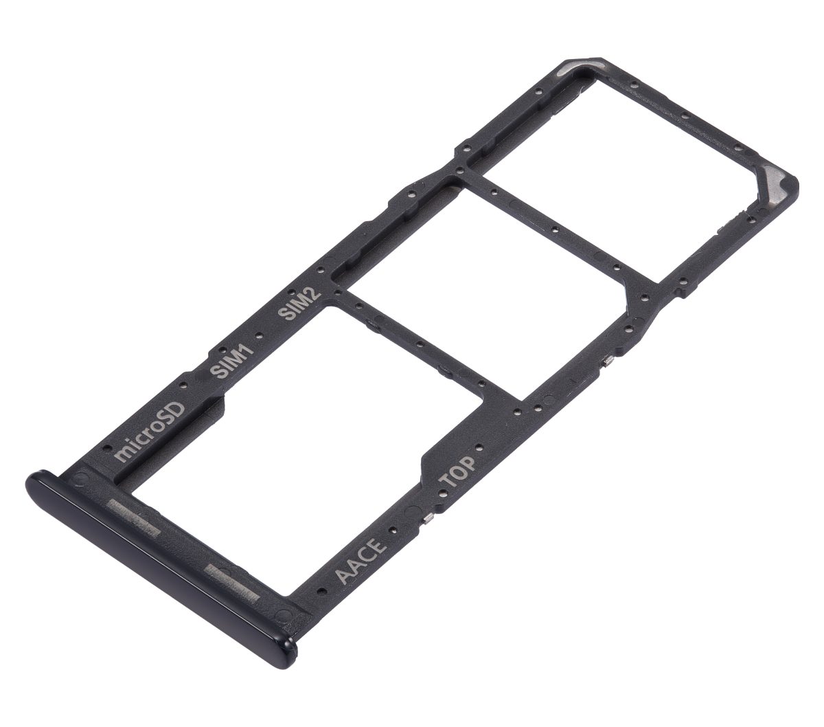 Samsung Galaxy A13 İle Uyumlu Çift Sim Kart Tepsisi (A135 2022) (Siyah) - Görsel 4