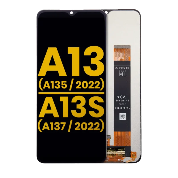 Samsung Galaxy A13s 4G İle Uyumlu Çerçevesiz ekran LCD Ekranı (A135 2022) A13s (A137 2022) Orijinal (Tüm Renkler)