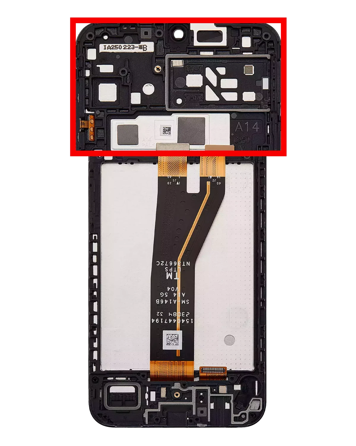Samsung Galaxy A14 4G İle Uyumlu (A145F A145M 2023) A14 5G (A146B 2023) (Uluslararası Sürüm) Orijinal (Tüm Renkler) Çerçeveli ekran LCD Ekranı - Görsel 4