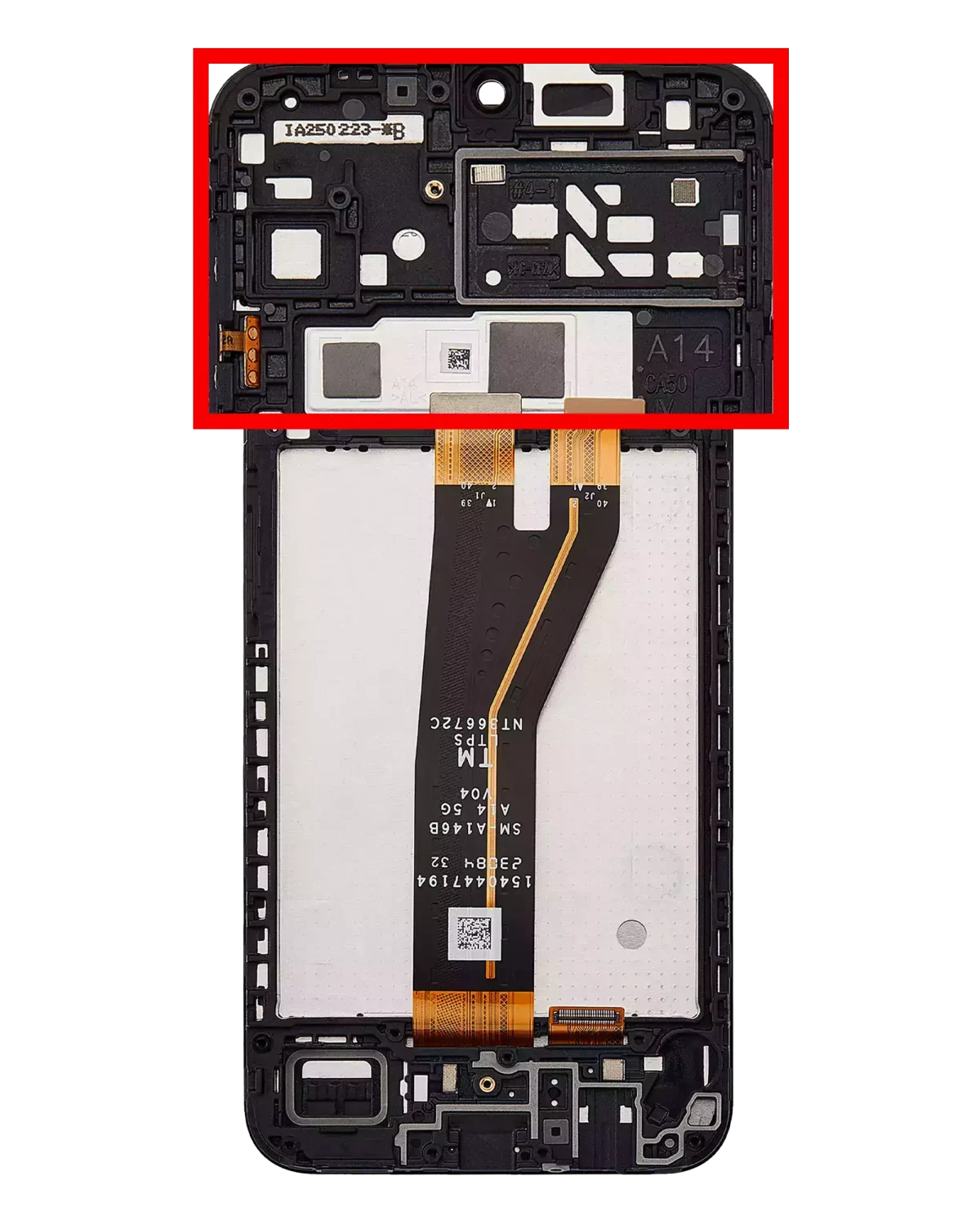 Samsung Galaxy A14 4G İle Uyumlu Çerçeveli ekran LCD Ekranı Orijinal (A145F A145M 2023) A14 5G (A146B 2023) (Uluslararası Sürüm) (Servis Paketi) (Tüm Renkler) - Görsel 2