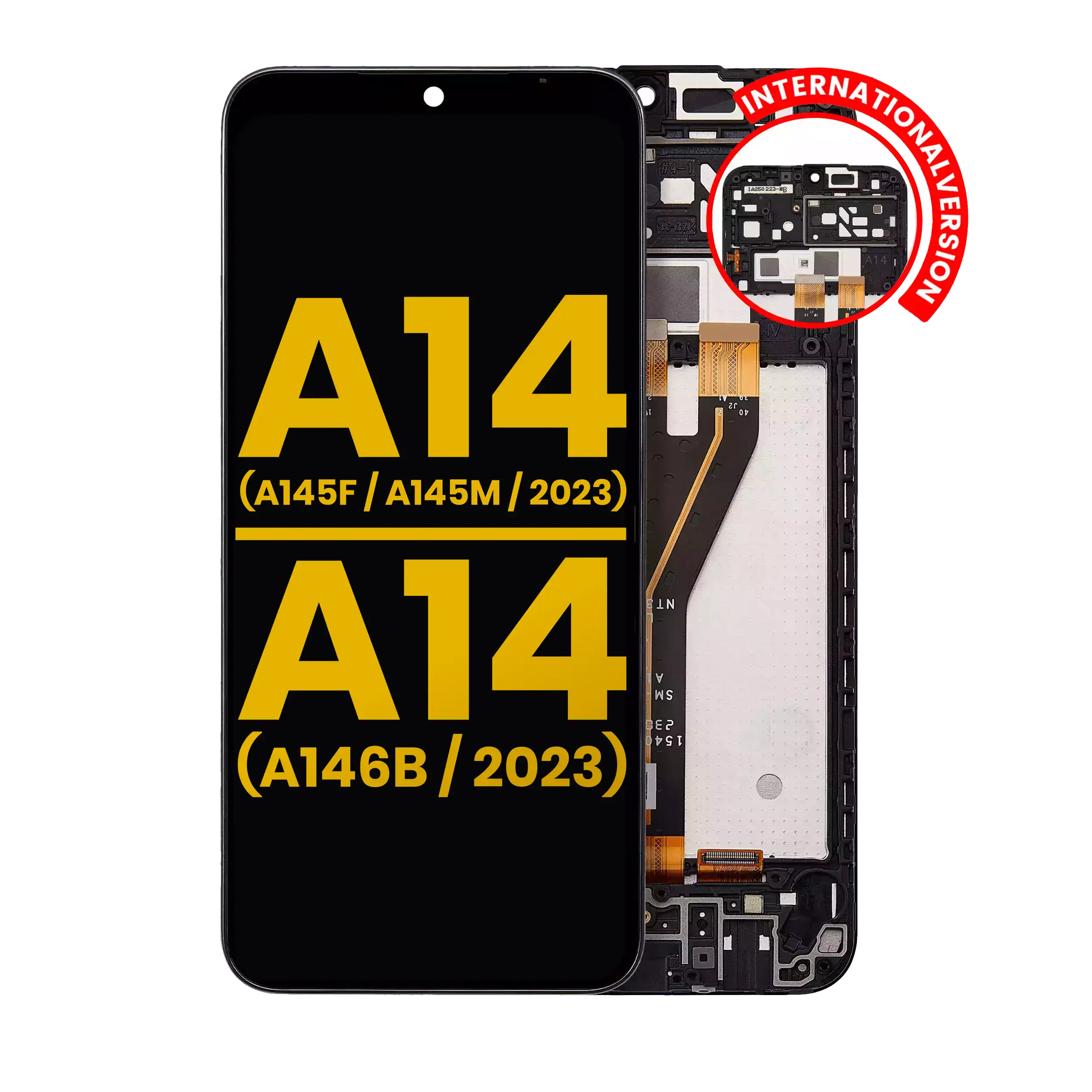 Samsung Galaxy A14 4G İle Uyumlu Çerçeveli ekran LCD Ekranı(A145F A145M 2023) A14 5G (A146B 2023) (Uluslararası Sürüm) Orijinal (Tüm Renkler Samsung Galaxy A14 4G İle Uyumlu Çerçeveli ekran LCD Ekranı(A145F A145M 2023) A14 5G (A146B 2023) (Uluslararası Sürüm) Orijinal (Tüm Renkler