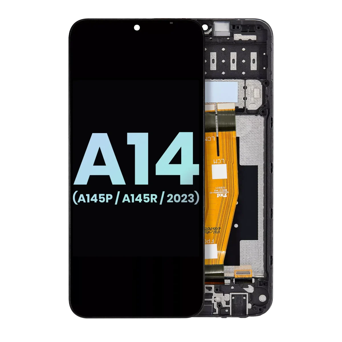 Samsung Galaxy A14 4G İle Uyumlu İçin Çerçeveli ekran (A145P A145R 2023) (Servis Paketi) (Tüm Renkler)  LCD Ekranı