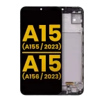 Samsung Galaxy A15 4G İle Uyumlu (A155 2023) A15 5G (A156 2023) Orijinal (Tüm Renkler) Çerçeveli ekran Orijinal Ekranı - Görsel 3