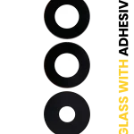 Samsung Galaxy A15 4G İle Uyumlu Arka Kamera Lensi (Sadece Cam) Yapışkanlı (A155 2023) A15 5G (A156 2023) (3 Parça Set)