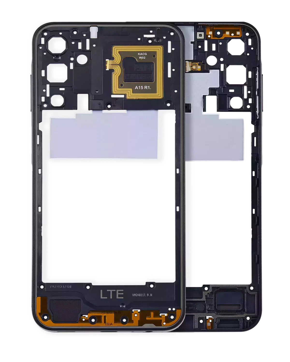 Samsung Galaxy A15 5G İle Uyumlu  Orta Çerçeve Kasası (A156 2023) (Brave Black)