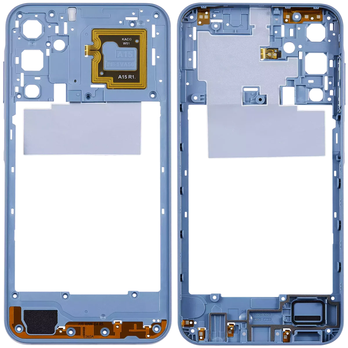 Samsung Galaxy A15 5G İle Uyumlu  Orta Çerçeve Kasası (A156 2023) (İyimser Mavi) - Görsel 2