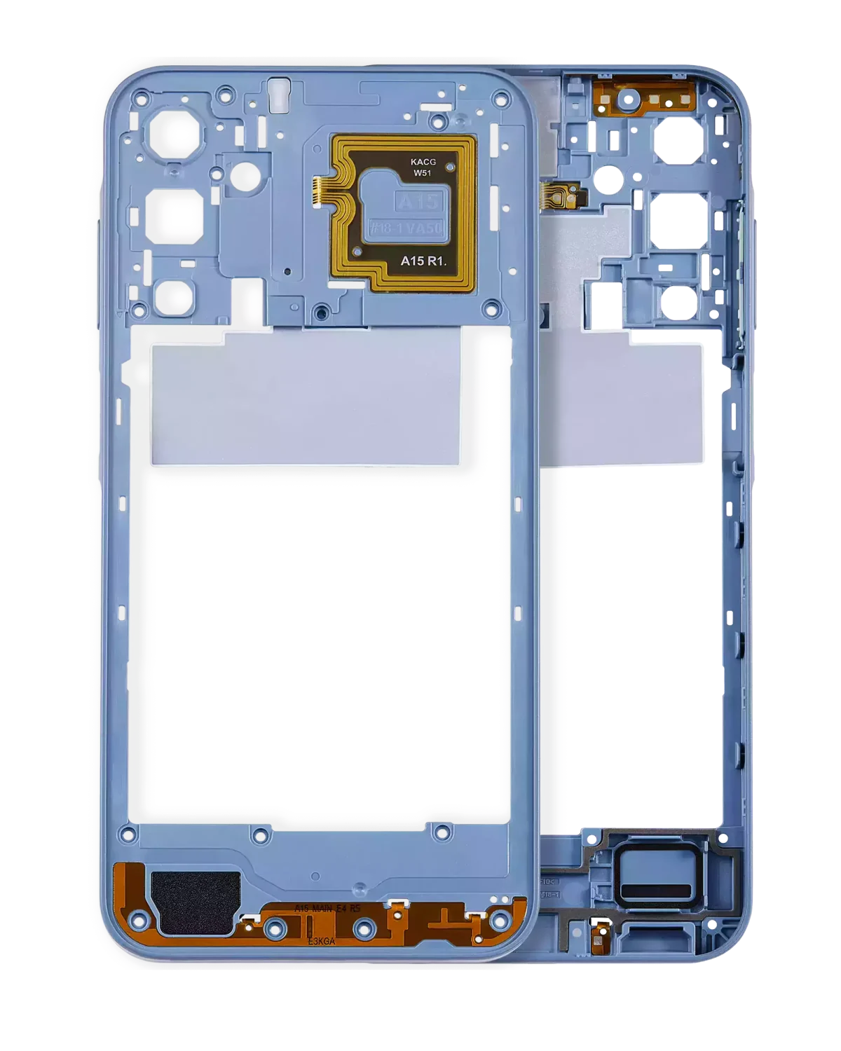 Samsung Galaxy A15 5G İle Uyumlu  Orta Çerçeve Kasası (A156 2023) (İyimser Mavi)