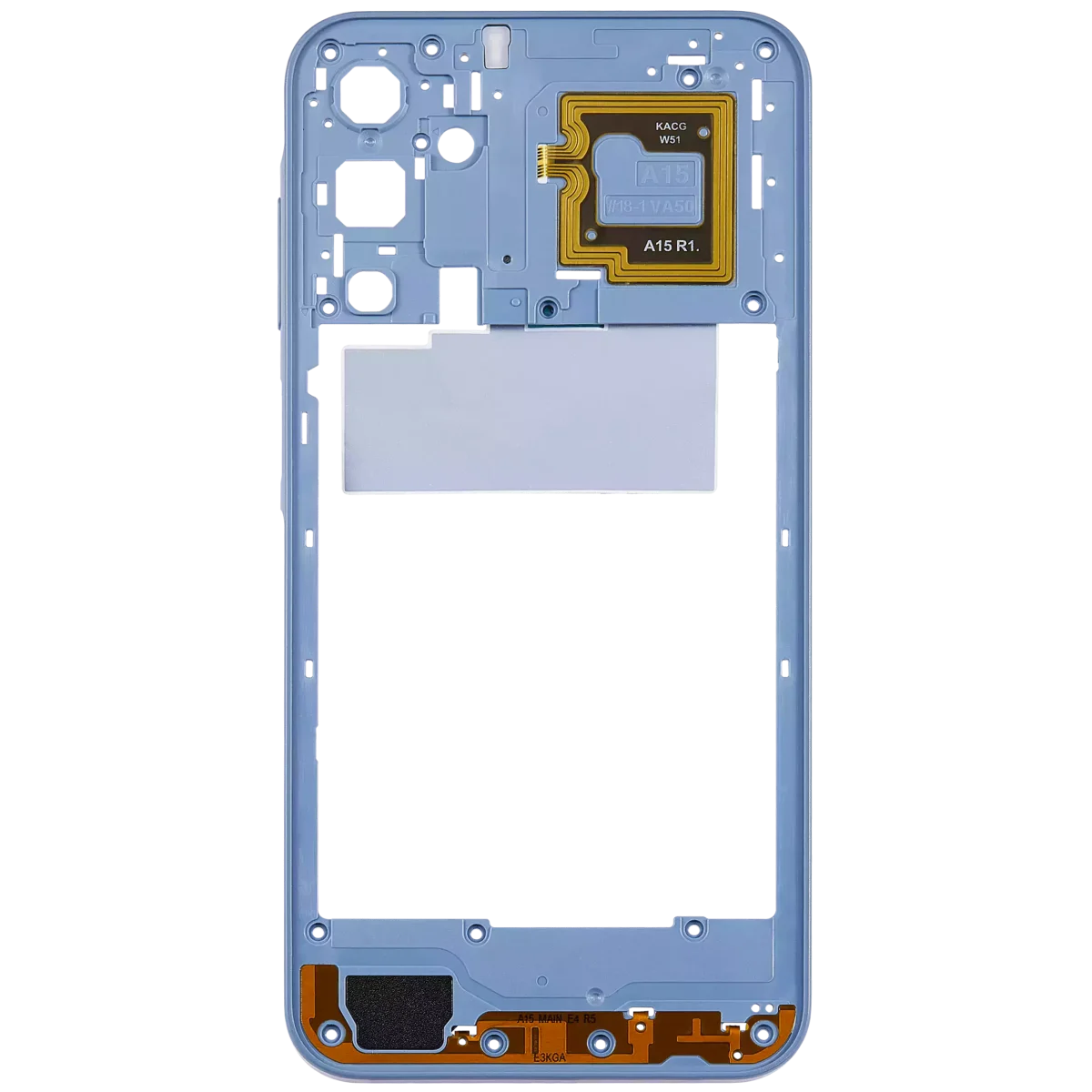 Samsung Galaxy A15 5G İle Uyumlu  Orta Çerçeve Kasası (A156 2023) (İyimser Mavi) - Görsel 3