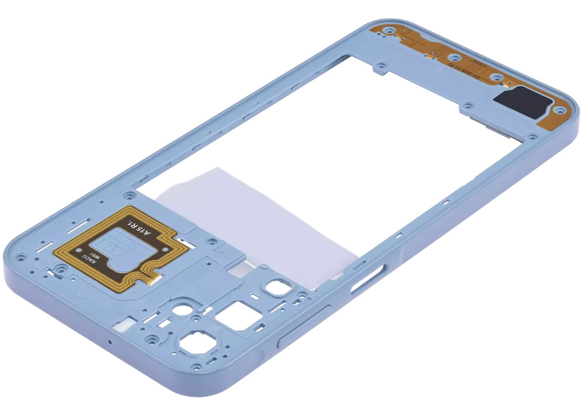 Samsung Galaxy A15 5G İle Uyumlu  Orta Çerçeve Kasası (A156 2023) (İyimser Mavi) - Görsel 5