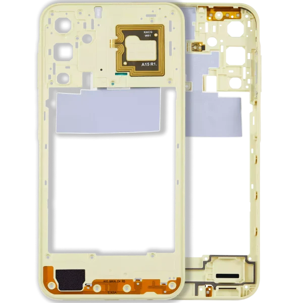 Samsung Galaxy A15 5G İle Uyumlu  Orta Çerçeve Kasası (A156 2023) (Kişilik Sarısı)