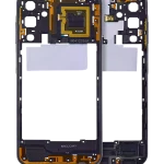 Samsung Galaxy A15 İle Uyumlu  Orta Çerçeve Kasası (A155 2023) (Brave Black)