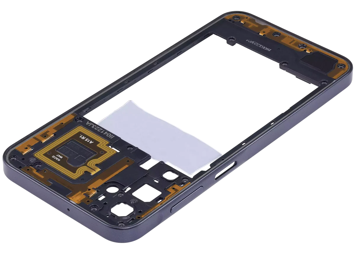 Samsung Galaxy A15 İle Uyumlu  Orta Çerçeve Kasası (A155 2023) (Brave Black) - Görsel 5
