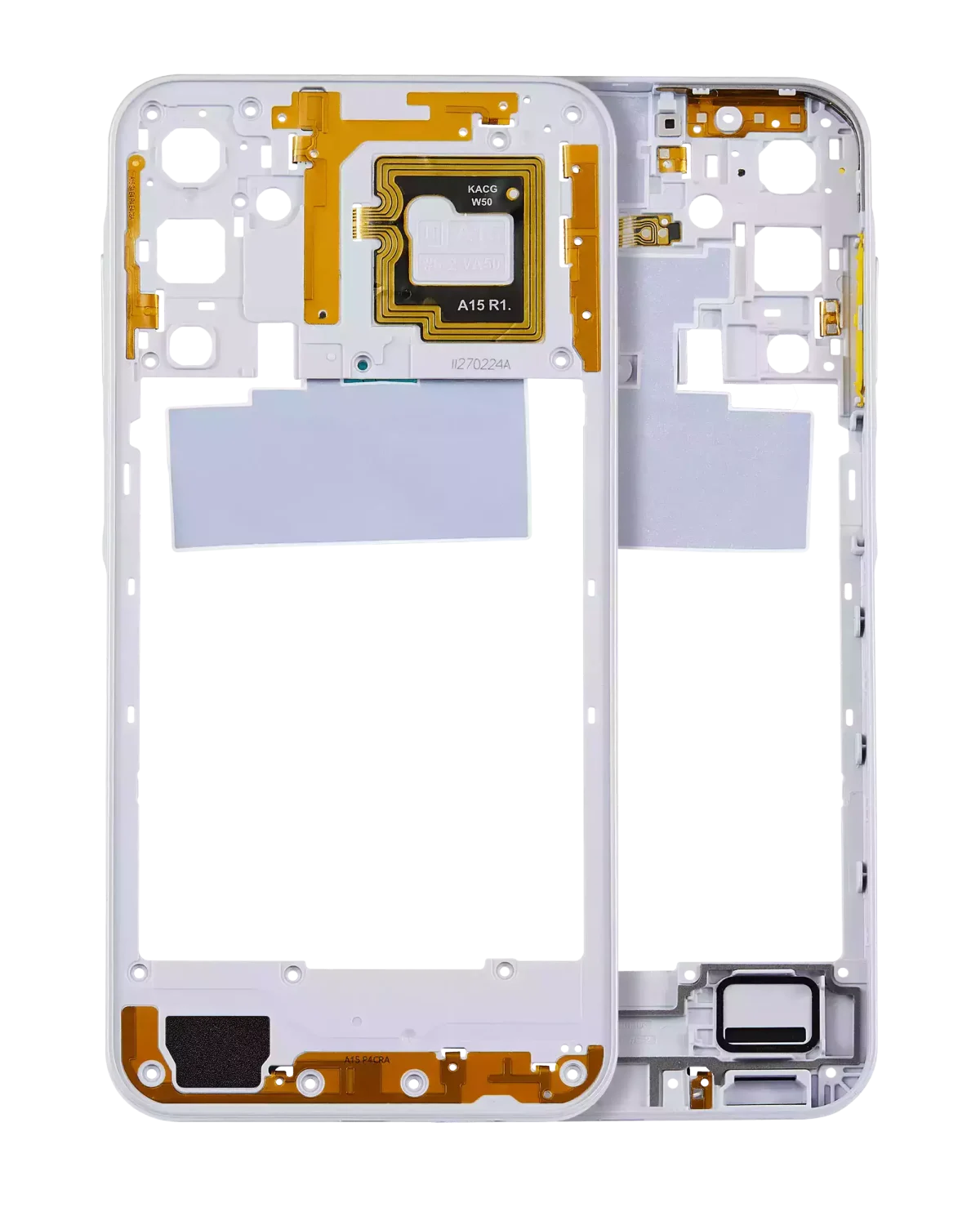 Samsung Galaxy A15 İle Uyumlu  Orta Çerçeve Kasası (A155 2023) (Büyülü Mavi)