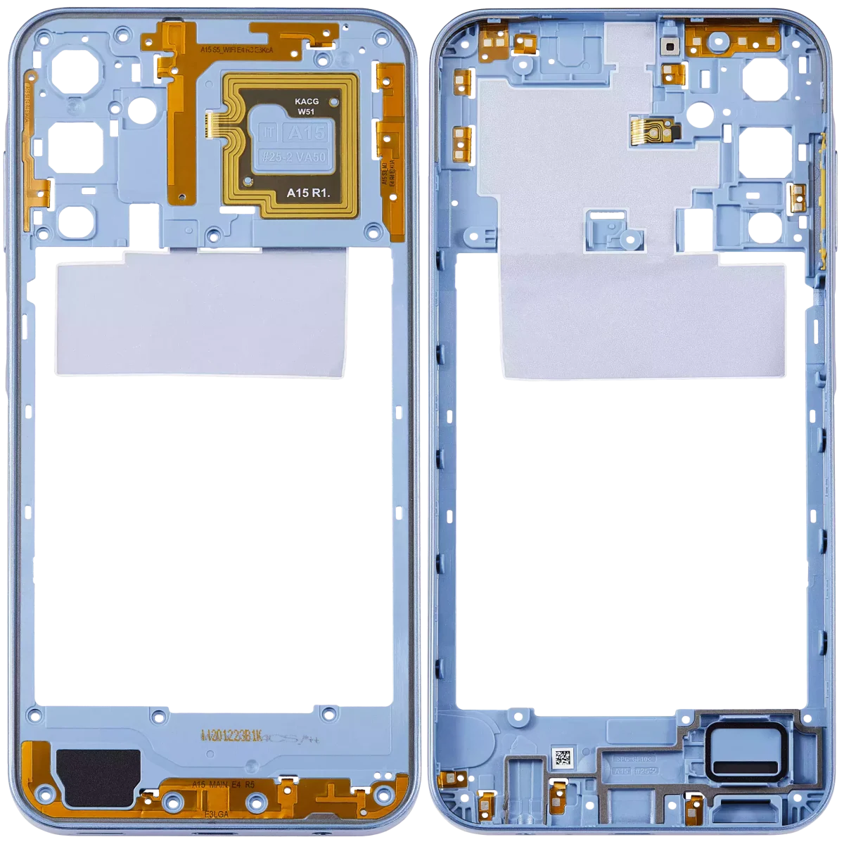Samsung Galaxy A15 İle Uyumlu  Orta Çerçeve Kasası (A155 2023) (İyimser Mavi) - Görsel 2