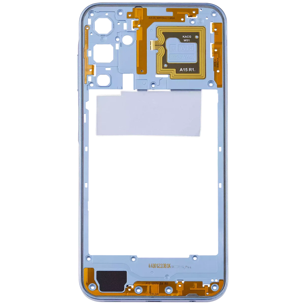 Samsung Galaxy A15 İle Uyumlu  Orta Çerçeve Kasası (A155 2023) (İyimser Mavi) - Görsel 3