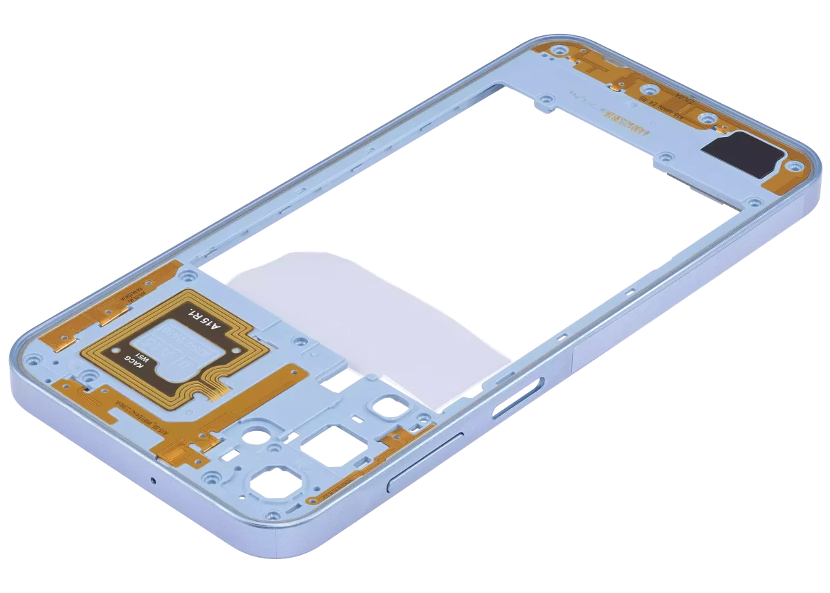 Samsung Galaxy A15 İle Uyumlu  Orta Çerçeve Kasası (A155 2023) (İyimser Mavi) - Görsel 5