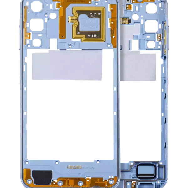 Samsung Galaxy A15 İle Uyumlu  Orta Çerçeve Kasası (A155 2023) (İyimser Mavi)