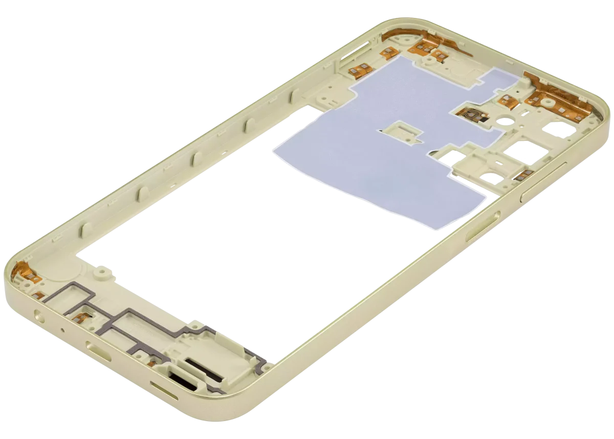 Samsung Galaxy A15 İle Uyumlu  Orta Çerçeve Kasası (A155 2023) (Kişilik Sarısı) - Görsel 6