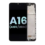 Samsung Galaxy A16 4G İle Uyumlu İçin Çerçeveli ekran (A165 2024) (Servis Paketi) (Tüm Renkler)  Orijinal Ekranı