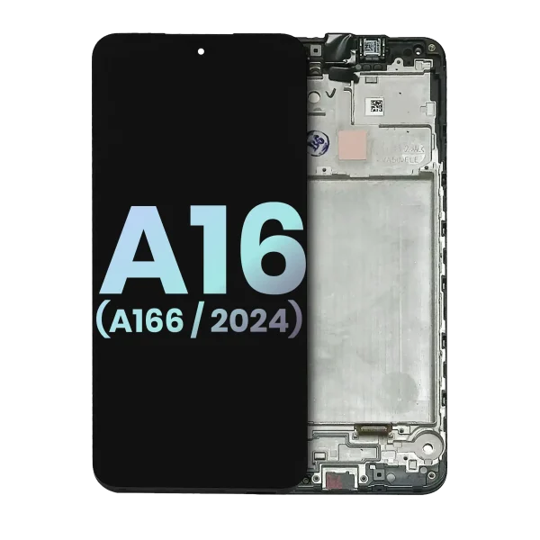 Samsung Galaxy A16 5G İle Uyumlu İçin Çerçeveli ekran (A166 2024) (Servis Paketi) (Tüm Renkler)  Orijinal Ekranı