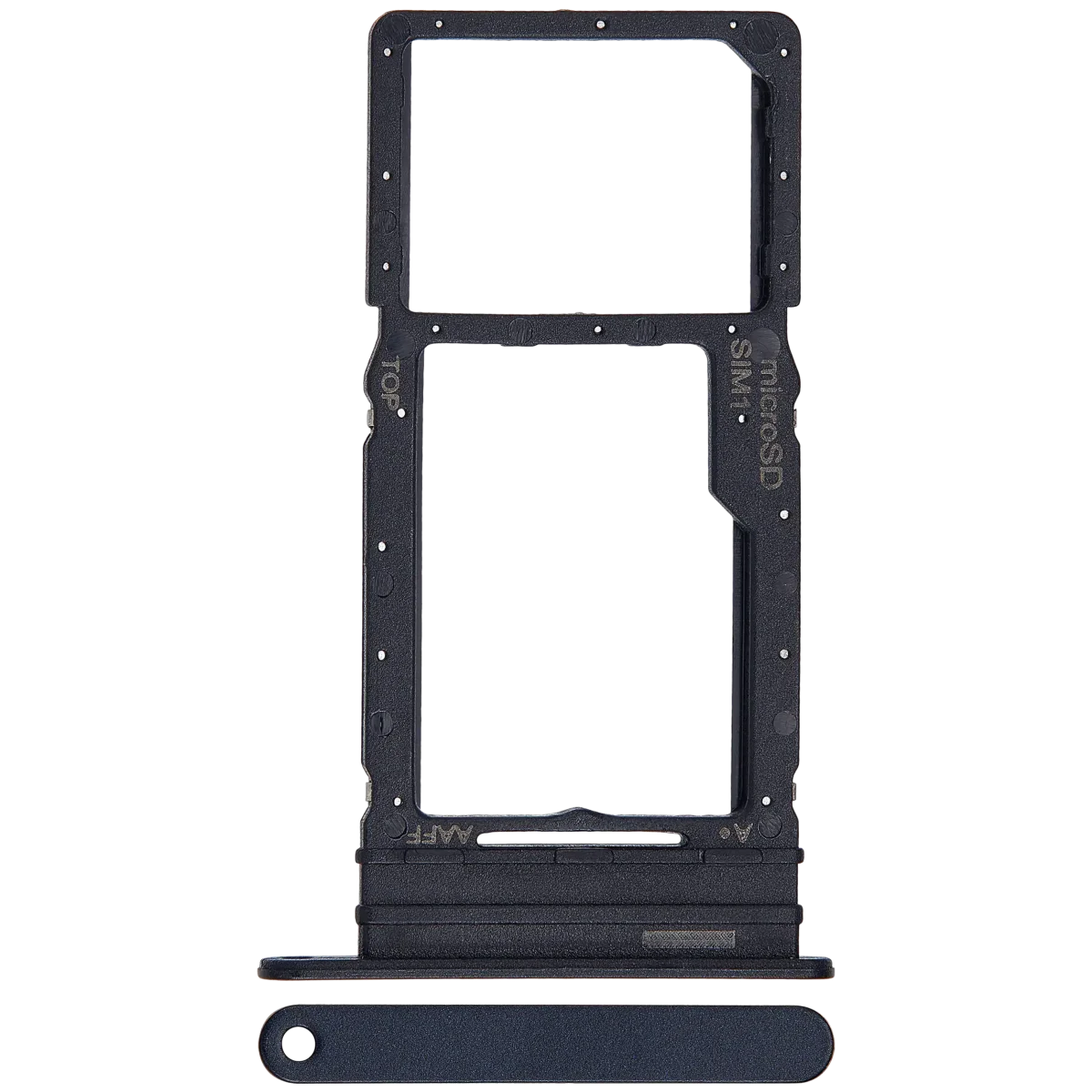 Samsung Galaxy A16 5G İle Uyumlu İle Uyumlu Tek Sim Kart Tepsisi (A166 2024) (Premium) (Mavi Siyah) - Görsel 3