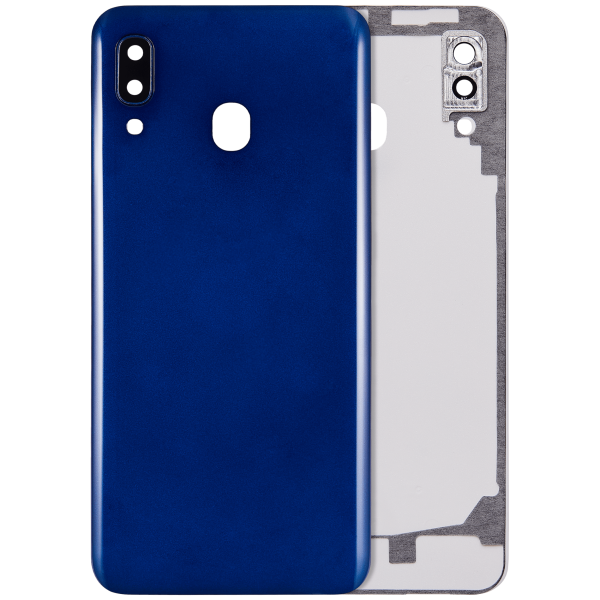Samsung Galaxy A20 Arka İle Uyumlu Kapak Camı Kamera Lensi (A205 2019) (Aftermarket Plus) (Mavi)