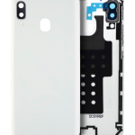 Samsung Galaxy A20 Arka İle Uyumlu Kapak Camı Kamera Lensiyle Uyumlu E (A202 2019) (Servis Paketi) (Beyaz)