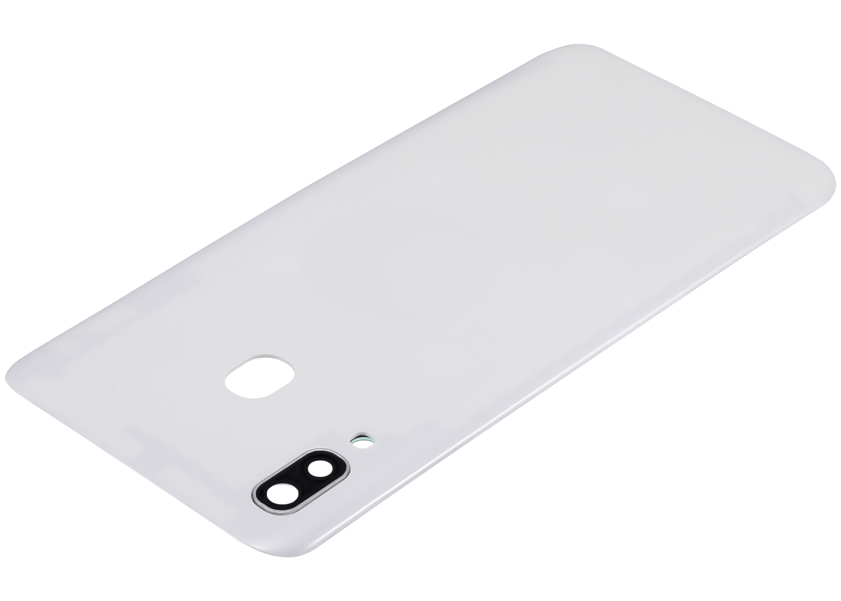Samsung Galaxy A20 Arka İle Uyumlu Kapak Camı Kamera Lensli (A205 2019) (Aftermarket Plus) (Beyaz) - Görsel 5