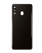 Samsung Galaxy A20 Arka İle Uyumlu Kapak Camı Kamera Lensli (A205 2019) (Siyah) (Servis Paketi) - Görsel 2
